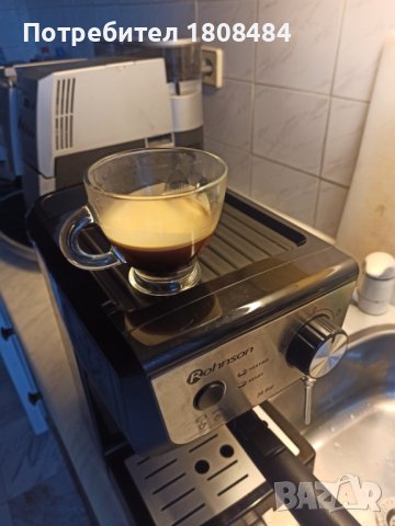 Кафе машина Ронсон с ръкохватка с крема диск, работи отлично и прави хубаво кафе с каймак , снимка 2 - Кафемашини - 38745905