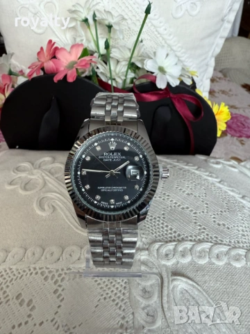Rolex Нов Мъжки Часовник с Кварцов Механизъм Ролекс 