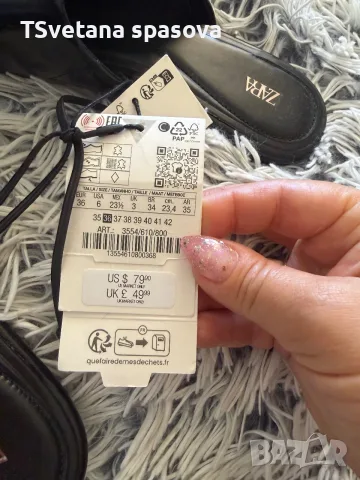 затворени кожени джапанки zara, снимка 9 - Джапанки - 56020037