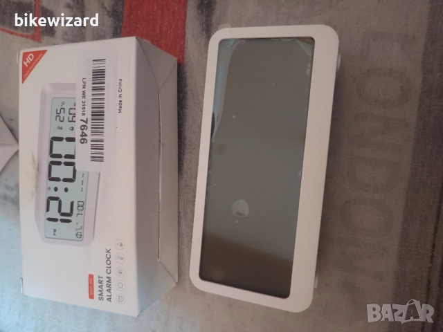 PASIVOLE Цифров будилник с термометър и влагомер аларма и светлина НОВ, снимка 6 - Други - 51918979