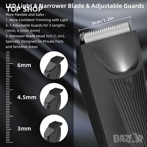 Нов тример машинка електрическа мъжка самобръсначка за тялото, снимка 5 - Друга електроника - 49927527