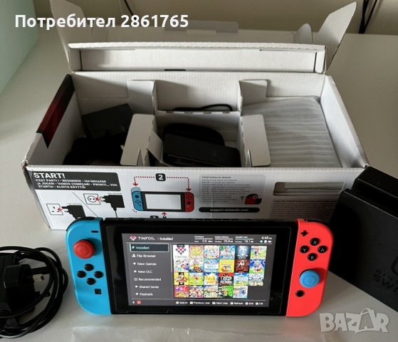 Nintendo switch хакнат с RCM loader таблет конзола нинтендо, снимка 1 - Игри за Nintendo - 30623075