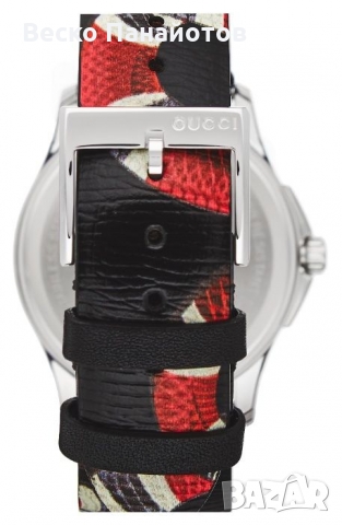 GUCCI Snake Insignia Leather Strap Watch, 40mm-50%, снимка 9 - Дамски - 36035230