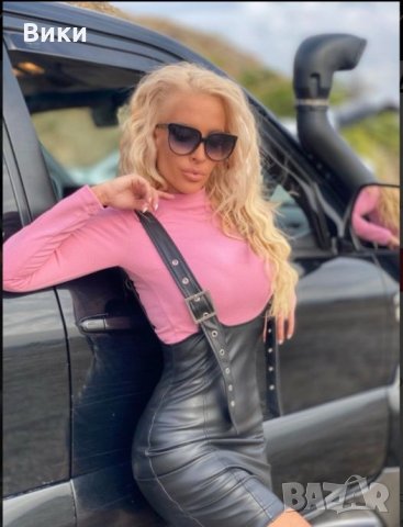 Сукман от кожа Бутик Mon Cher , снимка 8 - Сукмани - 34506518