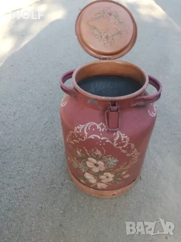 Немски алуминиев изрисуван гюм 40литра, снимка 7 - Антикварни и старинни предмети - 47917761