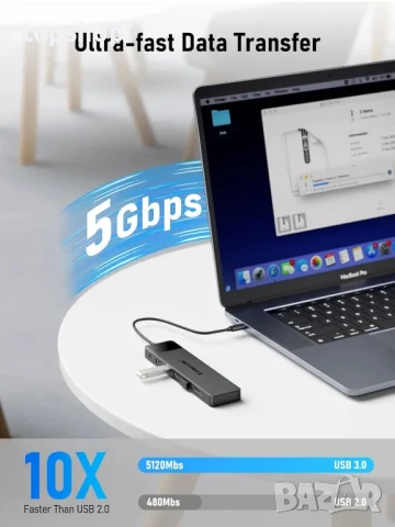 НОВ USB C хъб Lemorele 13 в 1 USB C, докинг станция с троен монитор - 2 HDMI 4K, VGA, 5 USB 3.0..., снимка 7 - Кабели и адаптери - 50501634