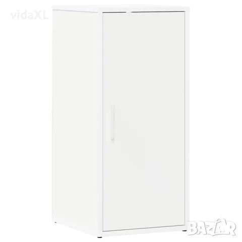 vidaXL Шкаф за обувки, бял, 32x35x70 см, инженерно дърво