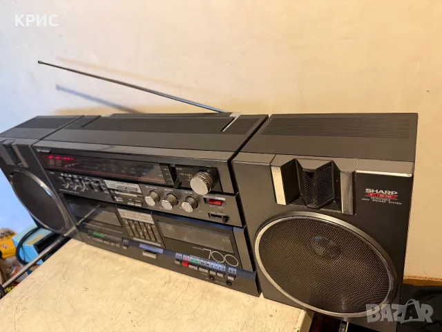 SHARP GF-700ZD Boombox, снимка 5 - Радиокасетофони, транзистори - 55861386