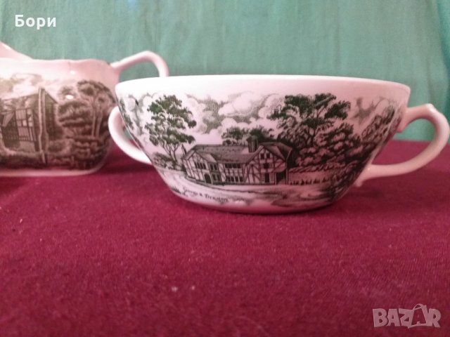 Английски порцелан W.H. Grindley & Co, снимка 5 - Чинии - 34497488