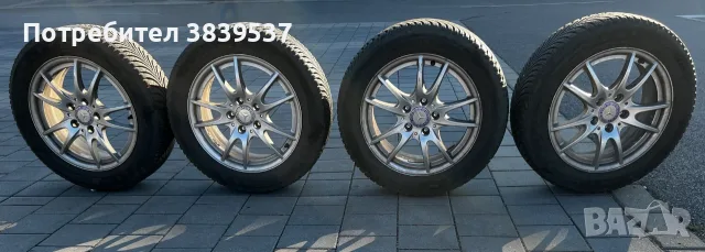 Оригинални джанти за Mercedes 16" 5x112 с гуми Michelin 205/55/16 за A, B, C-класа