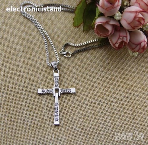 Колие кръст Бързи и яростни Вин Дизъл Fast and furious Vin Diesel cross, снимка 2 - Колиета, медальони, синджири - 27781120