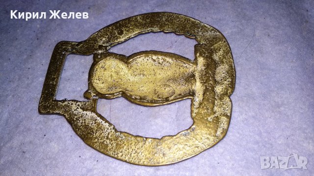 БУХАЛ СОВА с ЛАВРОВ ВЕНЕЦ Старо БРОНЗОВО ДЕКОРАТИВНО АРТ ПАНО за СТЕНА АНГЛИЯ 33988, снимка 6 - Пана - 38928037