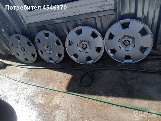 Гуми с джанти и тасове 4 броя 50-евро  за Волксваген Шаран 1.9 tdi 116к.с 2002г, снимка 4 - Части - 56241644