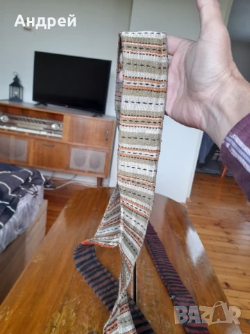 Стар сърмен колан за носия,Сая #6, снимка 6 - Антикварни и старинни предмети - 50462205