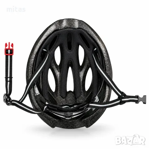 Велосипедна каска FORCE BULL HUE, In-Mold, S/M 56–58 см, Черно-зелена, CE Сертификат, снимка 8 - Аксесоари за велосипеди - 56185547