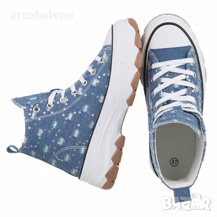 Дамски високи кецове, 4цвята , снимка 10 - Кецове - 45595793