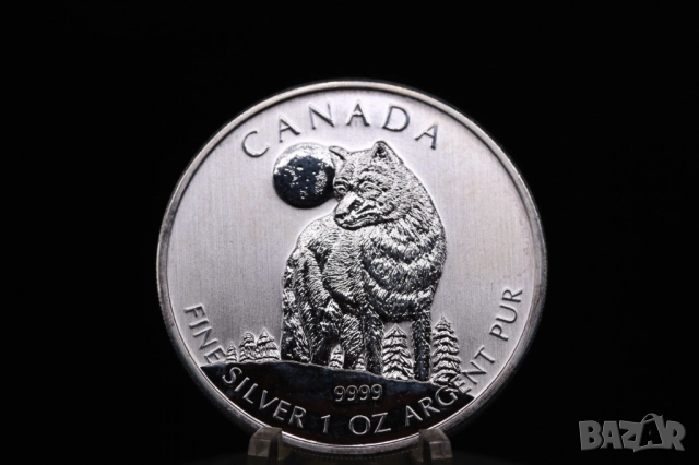 Кленов лист, Канада - серия Дивата природа - 4 х 1 oz / унция, инвестиционно сребро, снимка 3 - Нумизматика и бонистика - 51979784