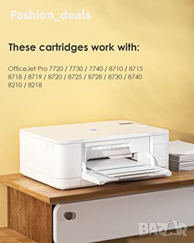 Нов Комплект 5 броя тонер касети мастило офис принтер HP Officejet Pro , снимка 2 - Други - 40266879