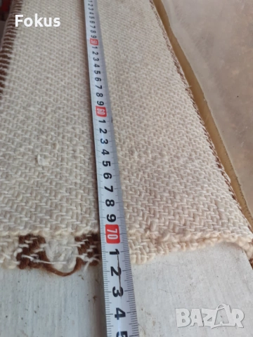 Стара дебела вълнена черга килим рогозка, снимка 7 - Антикварни и старинни предмети - 53413060