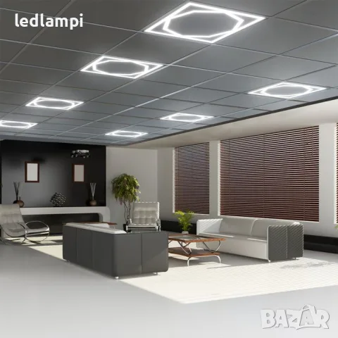 LED Панел-Рамка 72W Октагон 595x595mm 6500К, снимка 8 - Лед осветление - 55903821