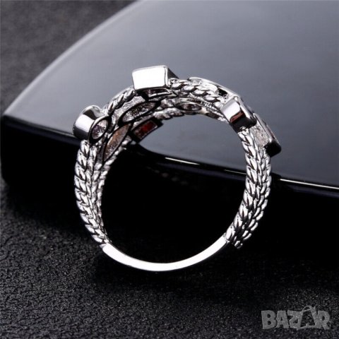 Дамски многоцветен пръстен с циркони, снимка 4 - Пръстени - 41865061