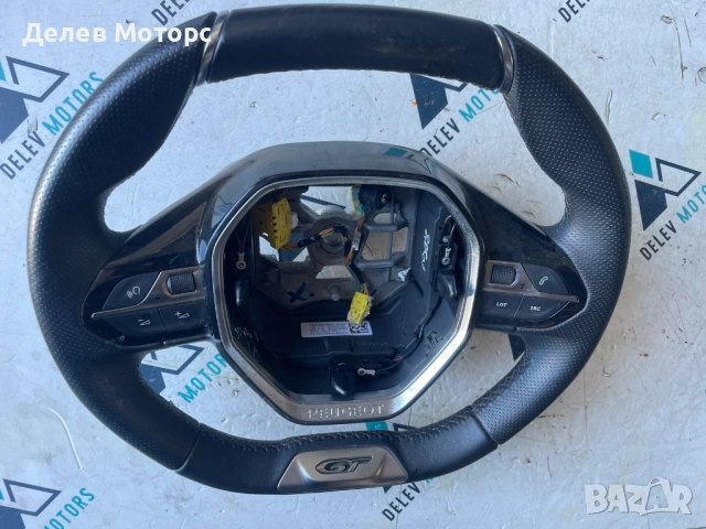 98105489ZD кожен мултифункционален волан от Peugeot 508 GT, 1.5 BlueHDI, двигател YHZT-C2B800, снимка 2 - Части - 51881521