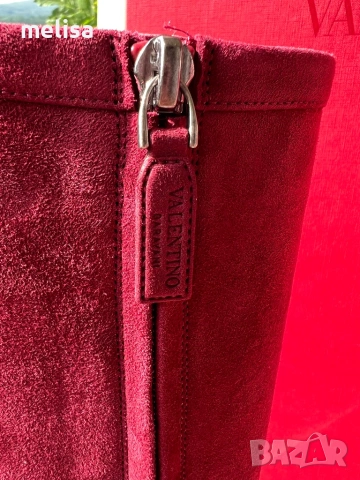 Намалени!  1350 лв  Valentino Garavani  Оригинал  Ботуши велур, снимка 5 - Дамски ботуши - 53392442