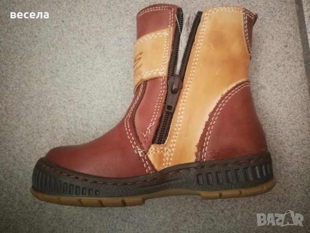 ботуши от естествена кожа с топла вълна номер 22, 26, 30, 31