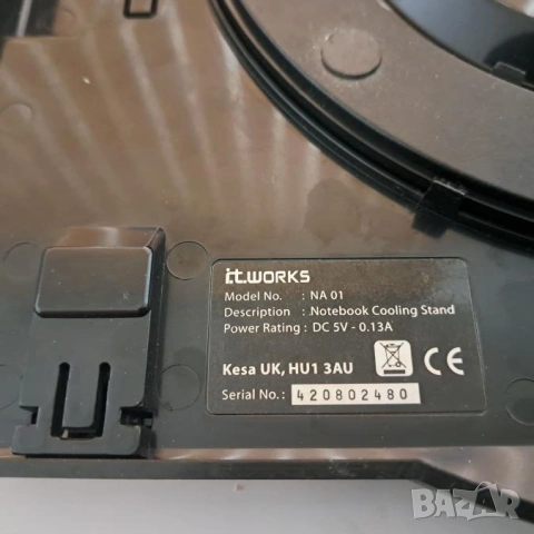 Поставка - стойка за лаптоп от 15 до 22 инча, с вентилатор, снимка 7 - Друга електроника - 53854984