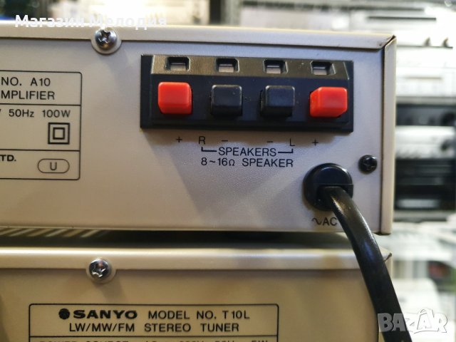 Система / Усилвател с тунер Sanyo A 10 + Sanyo T 10L В отлично техническо и визуално състояние., снимка 13 - Ресийвъри, усилватели, смесителни пултове - 42624182