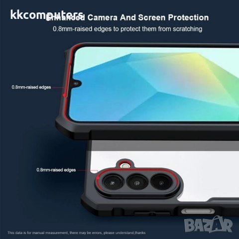 XUNDD Калъф за Samsung Galaxy A17 5G / A17 4G, Удароустойчив- Прозрачен цвят [Включен Протектор за Е, снимка 4 - Калъфи, кейсове - 52196220