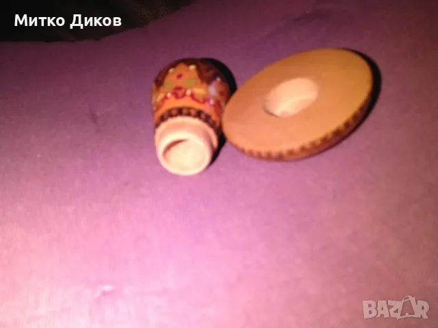 Дървена солница от соца Н-70мм и фи горе-82мм и долу-43мм, снимка 8 - Декорация за дома - 49105847