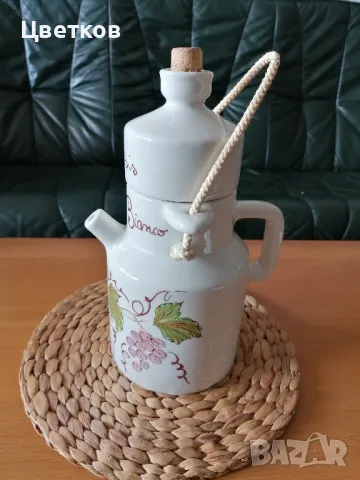 Керамична кана за бяло вино "Fortebraccio ceramiche", снимка 2 - Декорация за дома - 49616888