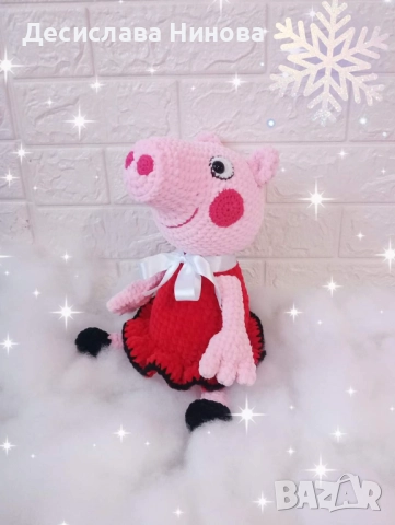 Пепа пиг-ръчна изработка, снимка 6 - Плюшени играчки - 52973296