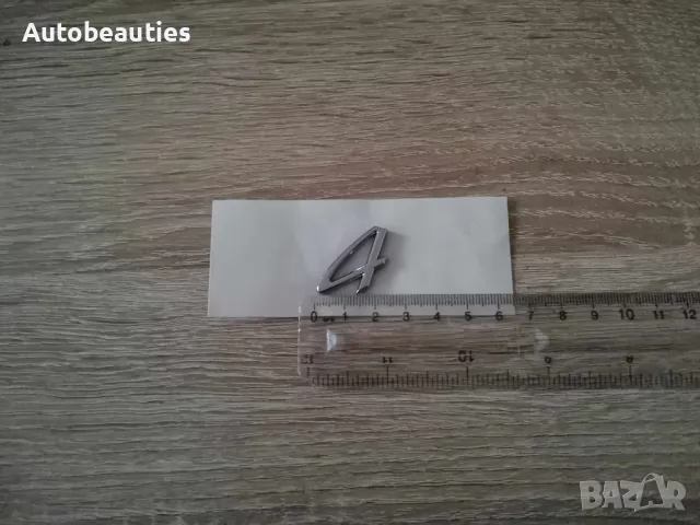 Порше Porsche 4 сребрист гланц надпис емблема, снимка 5 - Аксесоари и консумативи - 48224644