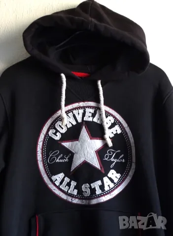 Converse All Star суичър с качулка, снимка 2 - Суичъри - 49261239