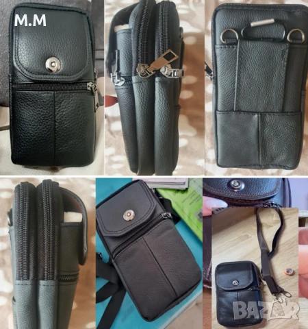 Малка кожена чанта унисекс 2бр, снимка 3 - Чанти - 51253075