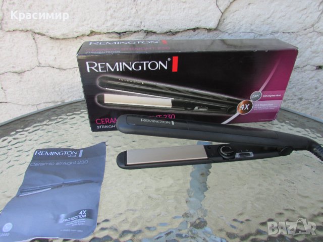 Керамична преса за коса Remington , снимка 2 - Преси за коса - 42225217