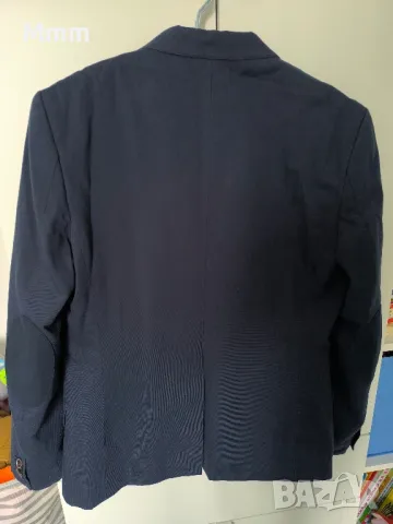 Тъмно синьо мъжко сако H&M 52, снимка 2 - Сака - 49762909