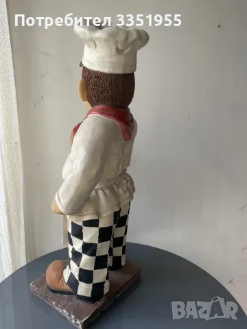 Италианска голяма статуетка на Шеф Готвач, снимка 8 - Обзавеждане за заведение - 49944645