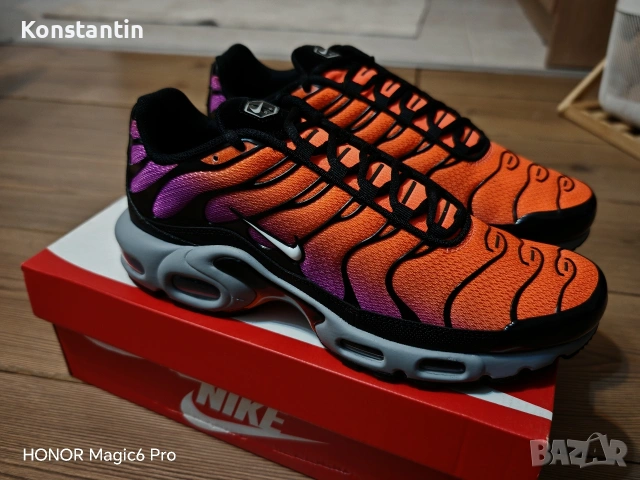 Nike Air Max Plus, 42 размер, оранжево-лилави