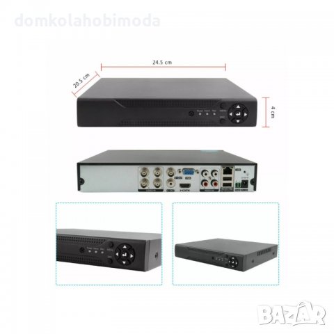 Комплект с 4 HD камери 2MPX- Lite и DVR, AHD, IR, Външен монтаж Вътрешен , снимка 4 - Комплекти за видеонаблюдение - 39160606