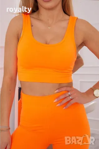 Дамски екип оранжев , снимка 3 - Комплекти - 49902722