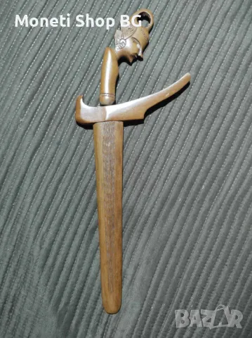 Кама за жертвопринушения с ликът на Гхатоткача, снимка 2 - Ножове - 49659545