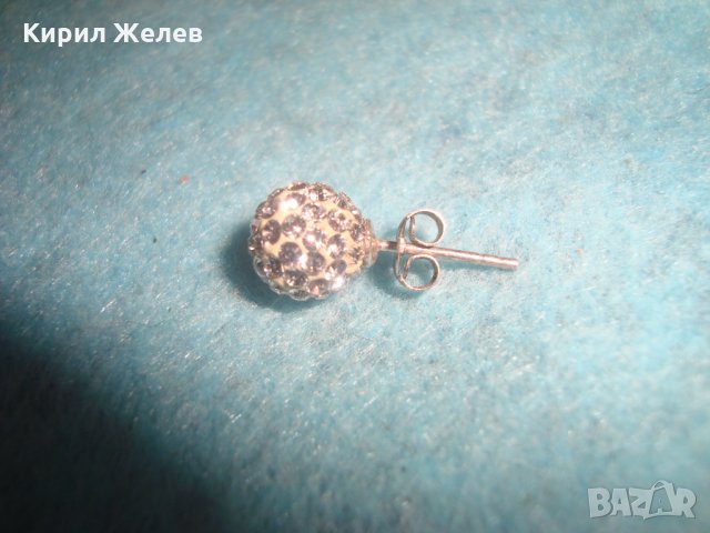 СТАРА СРЕБЪРНА ОБЕЦА с МИНИАТЮРНИ ЦИРКОНИ СРЕБРО ТОПЧЕ ГЛУХАРЧЕ 25698, снимка 7 - Антикварни и старинни предмети - 35736235