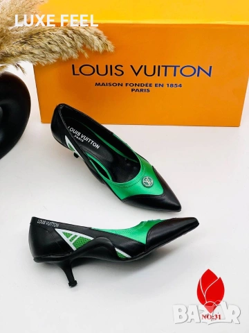 Louis Vuitton ⚜️ Дамски Обувки , снимка 4 - Дамски обувки на ток - 53816214