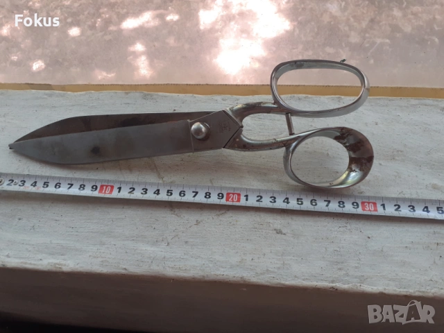 Голяма маркова шивашка ножица страхотен ряз, снимка 6 - Антикварни и старинни предмети - 53422339