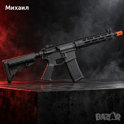 WELLPRO WE07 AR15 Airsoft – 30 RPS, DSG и Eshooter ETU, снимка 2 - Въздушно оръжие - 56252598