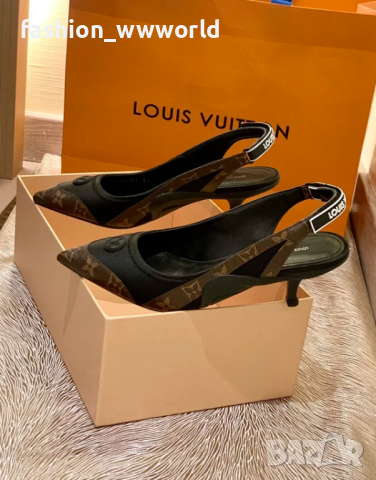 Дамски официални на токче LOUIS VUITTON - реплика, снимка 6 - Дамски елегантни обувки - 36135534