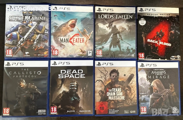 8 броя PS5 игри! НОВИ! Възможен и бартер!
